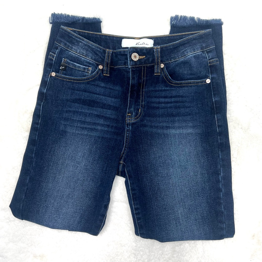 KANCAN Skinny Ankle Zip Distressed Knee Jeans Denim Size 5 / 26 - Picture 12 of 16